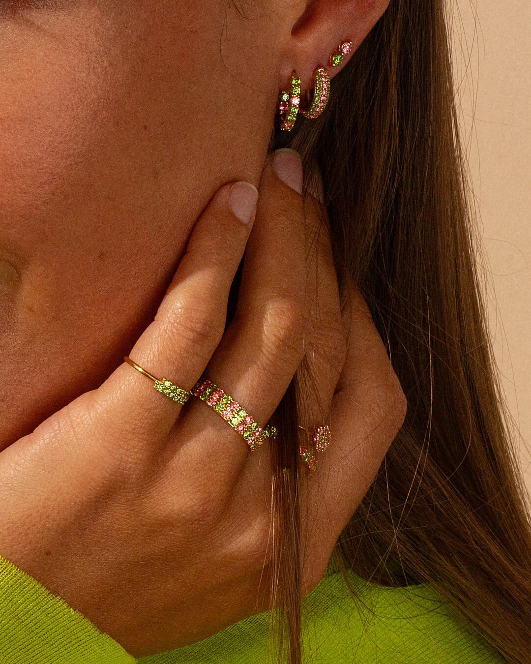 Rhubarb Pop Earring 008